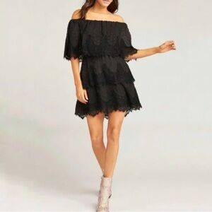 Women’s Show Me Your MuMu Black Lace Lana Dress